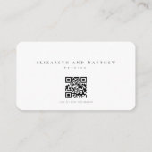 Moderne, minimalistische website voor buitenaardse informatiekaartje (Achterkant)