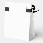 Moderne minimalistische weddenschap bedankdoosjes (Achterkant)