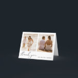 Moderne minimalistische weddenschap bedankkaart<br><div class="desc">#zazzlemade</div>