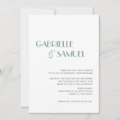 Moderne minimalistische weddenschap Donkergroene u (Voorkant)