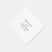 Moderne minimalistische weddenschap servet (Hoek)