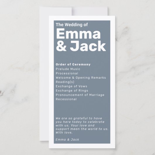 Moderne minimalistische weddenschappen (Voorkant)