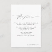 Moderne minimalistische weddenschappen informatiekaartje (Voorkant)