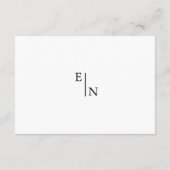 Moderne minimalistische weddenschappen informatiekaartje (Achterkant)