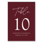 Moderne minimalistische weddenschappen kaart (Achterkant)