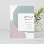 Moderne minimalistische weddenschappen kaart (Staand voorkant)