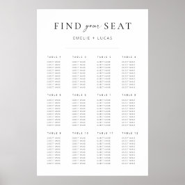 Moderne minimalistische weddenschappen poster