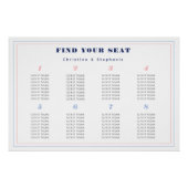 Moderne minimalistische weddenschapskaart perfect poster (Voorkant)