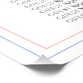 Moderne minimalistische weddenschapskaart perfect poster (Hoek)