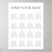 Moderne minimalistische weddenschapskaart poster (Voorkant)