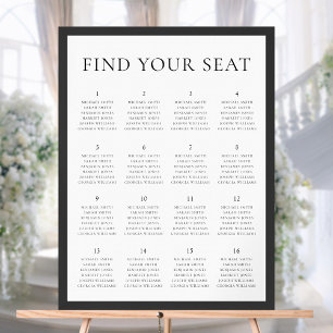 Moderne minimalistische weddenschapskaart poster