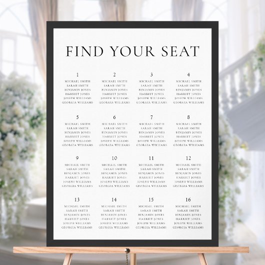 Moderne minimalistische weddenschapskaart poster