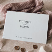 Moderne Minimalistische Wedding Gold Folie Guestbo Gastenboek