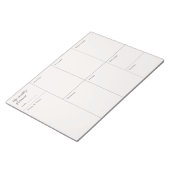 Moderne minimalistische weekplanner notitieblok (Schuin)