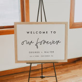 Moderne minimalistische welkom in onze Forever Poster