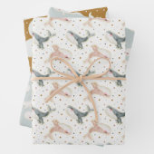 Moderne minimalistische Whale Zee Ocean Party gesc Inpakpapier Vel (In situ)