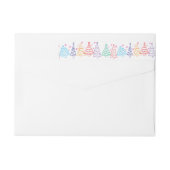 Moderne Minimalistische Whimsical Kerst Doodle (Achterkant)