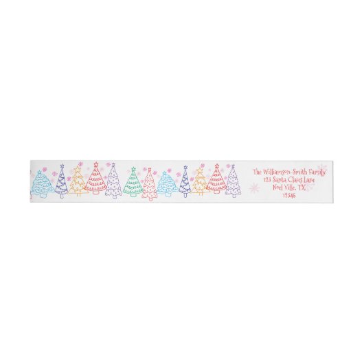 Moderne Minimalistische Whimsical Kerst Doodle (Individueel)