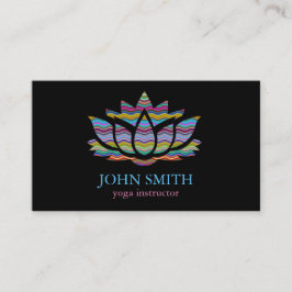 Moderne minimalistische White Gold Lotus Yoga Inst Visitekaartje