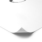 Moderne minimalistische White Sweet 16 Photo Prop Poster (Hoek)