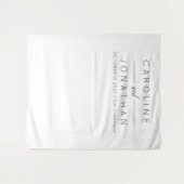 Moderne minimalistische whitepaper over bruiloft wandkleed (Voorkant (horizontaal))