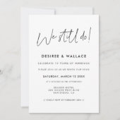 Moderne minimalistische Wij doen nog steeds Geloft Kaart (Voorkant)