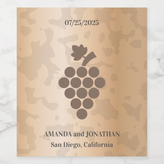 Moderne minimalistische wijnzegeletikettering wijn etiket (Enkel label)