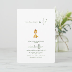 Moderne Minimalistische Wilde Sarafi Giraffe Baby  Kaart