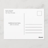 Moderne Minimalistische Witte Bruidsbaby Shower Ui Briefkaart (Achterkant)