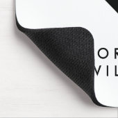 Moderne minimalistische witte en zwarte Chevron Ge Muismat (Hoek)