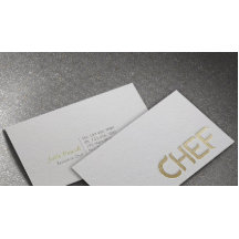 Moderne Minimalistische Witte & Gouden Geprägde Te