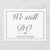 Moderne Minimalistische Witte Jubileum Uitnodiging (Voorkant)