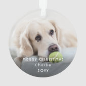 Moderne Minimalistische Witte Typografie Overlay 2 Ornament (achterkant)