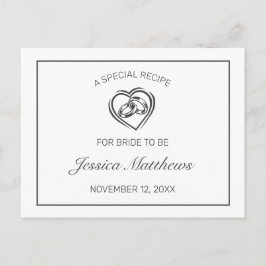 Moderne minimalistische witte Vrijgezellenfeest re Briefkaart