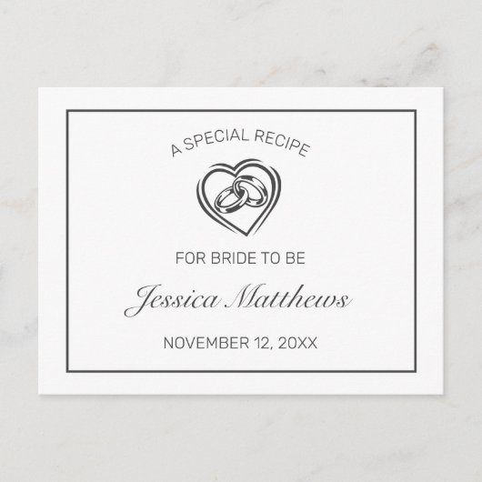 Moderne minimalistische witte Vrijgezellenfeest re Briefkaart (Voorkant)