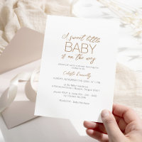 Moderne Minimalistische Witte Zoete Kleine Baby Sh