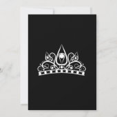 Moderne minimalistische witte zwarte aangepaste ve kaart (Achterkant)