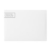 Moderne Minimalistische Witte Zwarte Bruiloft (Voorkant)