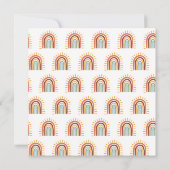 Moderne minimalistische Woodland Fox eerste verjaa (Achterkant)