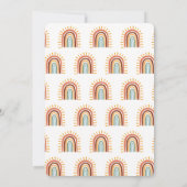 Moderne minimalistische Woodland Fox eerste verjaa Kaart (Achterkant)