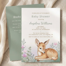 Moderne Minimalistische Woodland Herten Baby Showe