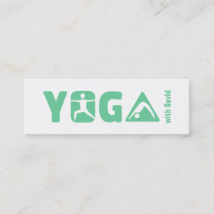 Moderne Minimalistische Yoga Freelance Docent Mini Visitekaartje