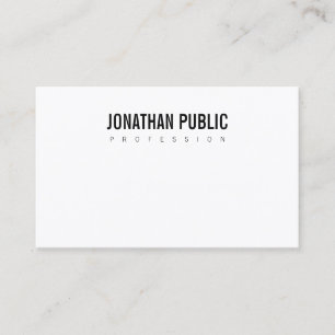 Moderne Minimalistische Z&W Design Professioneel E Visitekaartje
