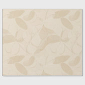 Moderne Minimalistische Zachte Beige Abstracte Pat Cadeaupapier (Vlak)