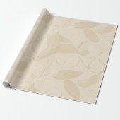 Moderne Minimalistische Zachte Beige Abstracte Pat Cadeaupapier (Uitgerold)