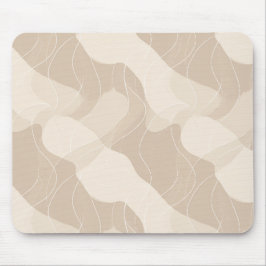 Moderne Minimalistische Zachte Beige Abstracte Pat Muismat