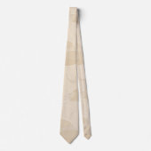 Moderne Minimalistische Zachte Beige Abstracte Pat Stropdas (Voorkant)