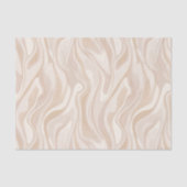 Moderne Minimalistische Zachte Beige Abstracte Pat Tissuepapier (Voorkant)