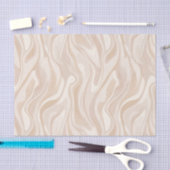 Moderne Minimalistische Zachte Beige Abstracte Pat Tissuepapier (Craft)