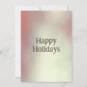 Moderne minimalistische zakelijke kerstfeest blush kaart (Achterkant)